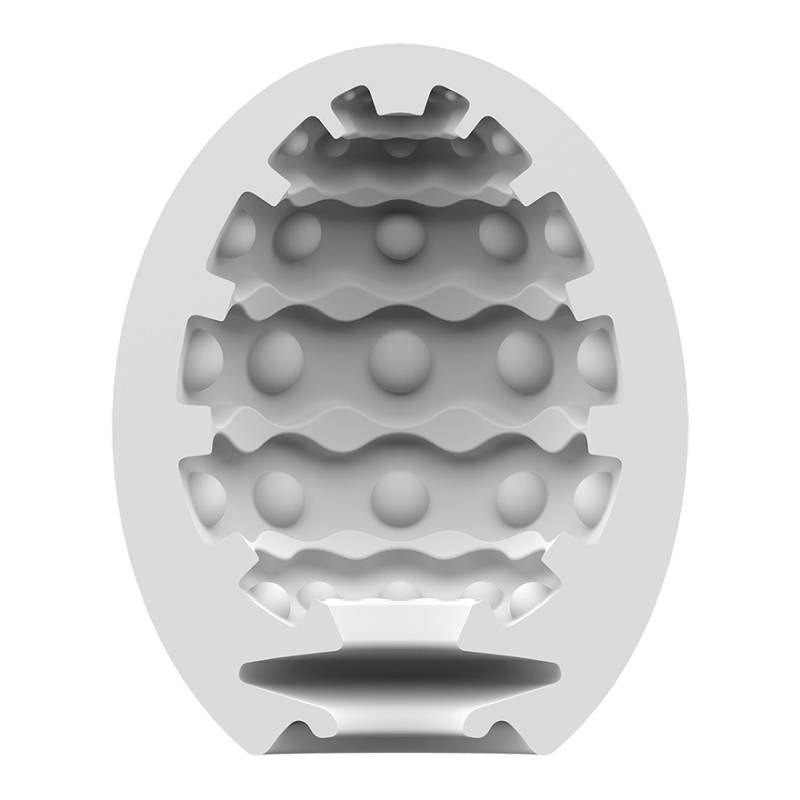 Satisfyer Masturbator Egg Bubble Compact Pleasure On The Go