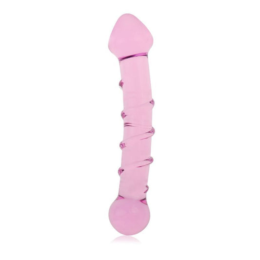 Glass Romance 5 Clear 7In - Pink