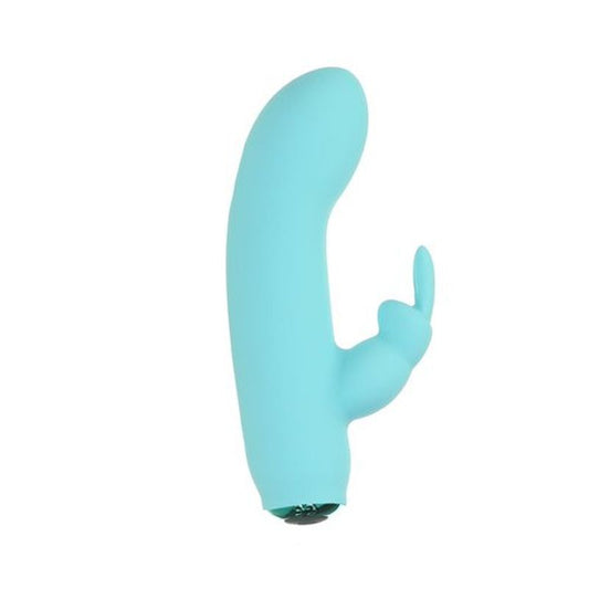 Power Bullet  Alices Bunny Rechargeable Bullet W Rabbit Sleeve Teal