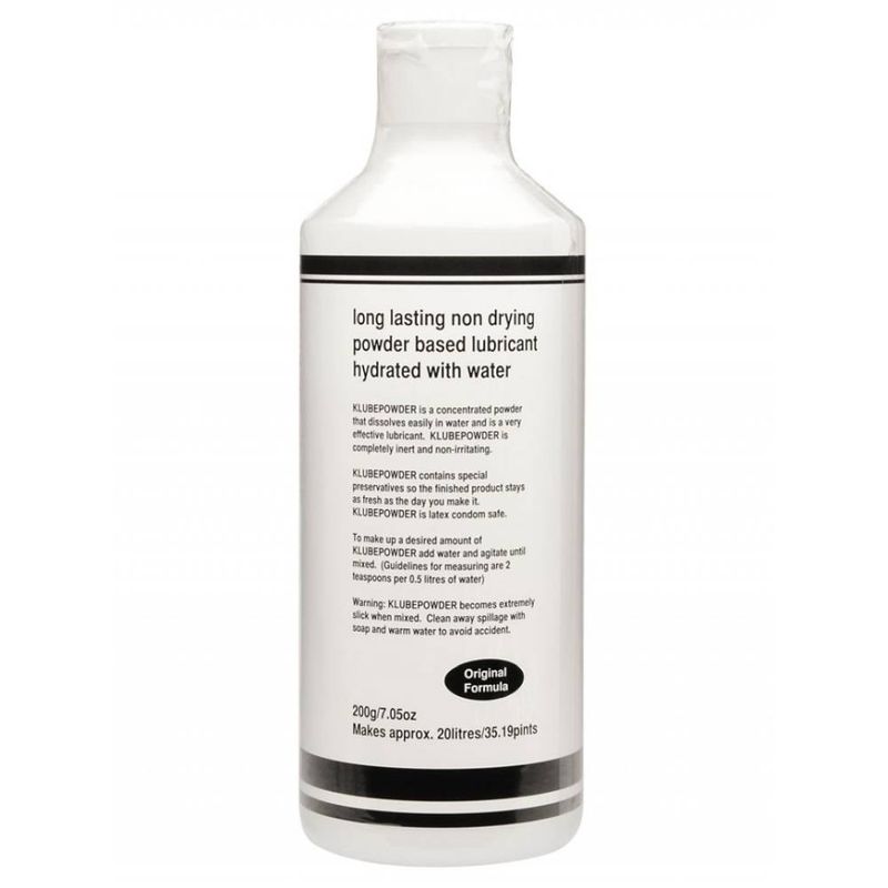 Lube Powder 200gm - Makes 20 Litres of Water-Based Lubricant - K Lube
