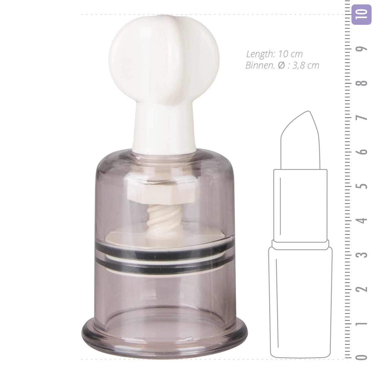 Fetish Collection Nipple And Clit Suckers Large 2 Pc