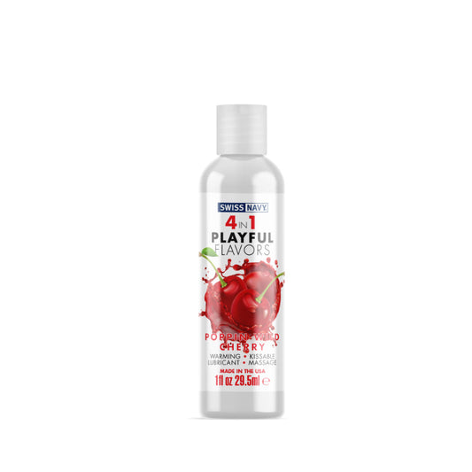 Playful Flavours 4-in-1 Lubricant Wild Cherry 29.5ml - Swiss Navy