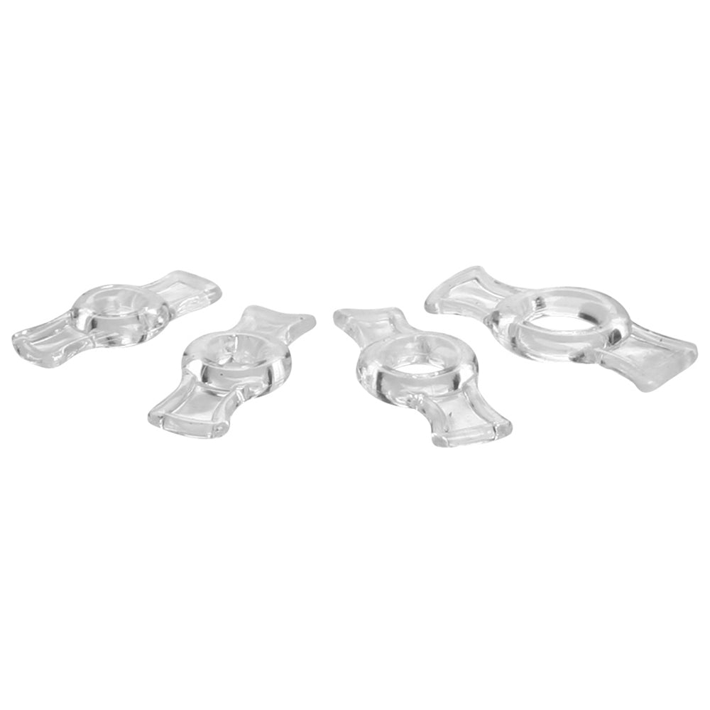 Size Matters Endurance Clear 4 Ring Penis Set