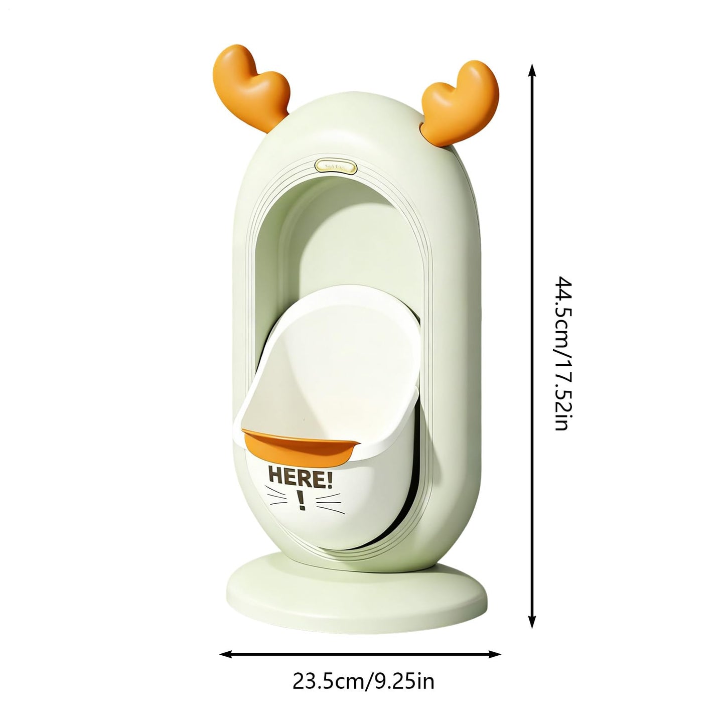 Wall-Mounted Kids Urinal for Boys – Adjustable Height Training Potty with Cute Cartoon Design, Anti-Splash, Easy to Clean, Portable Toilet for Home, Nursery, Travel (Green)