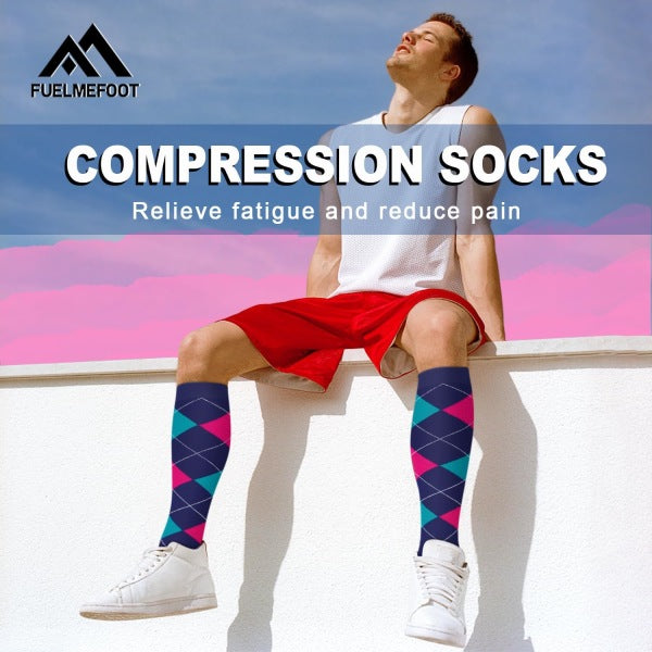 Compression Socks 6 Pairs for Women Men 15-20 mmHg Knee High Gradual Support for Nurses Athletes Medical Use