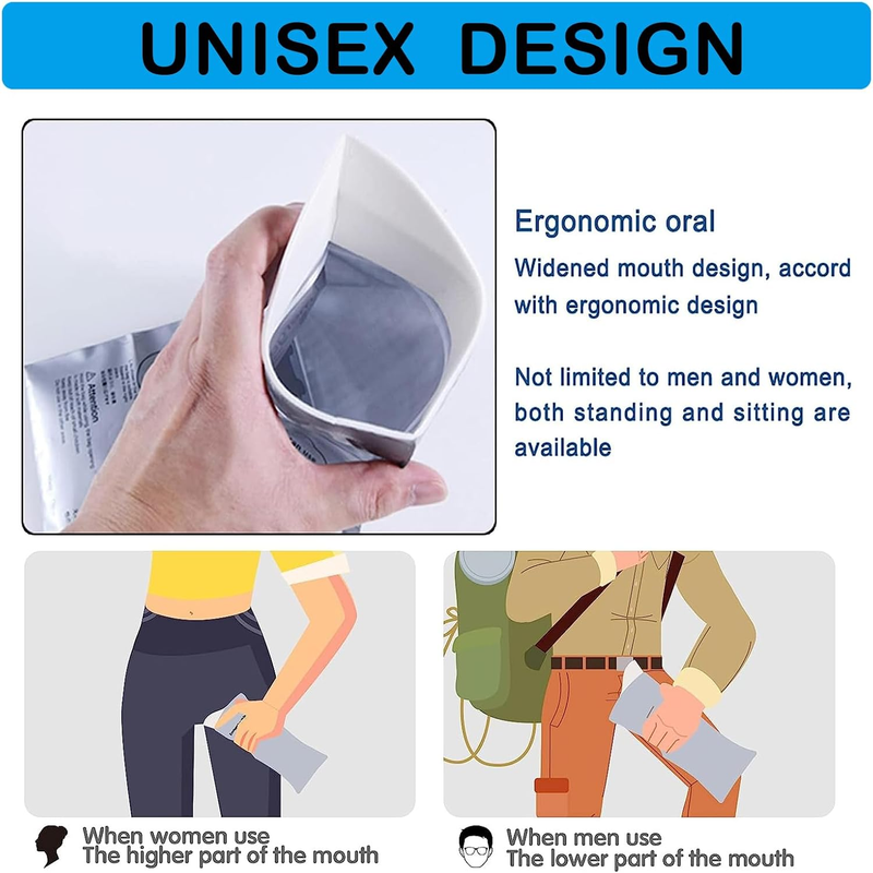 Disposable Emergency Urinal Bag, 8/12/20 Pack Portable Camping Pee Bags, Travel Pee Bags, Traffic Jam Emergency Portable Urine Bag, Vomit Bags, for Men Women Kids Children Patient