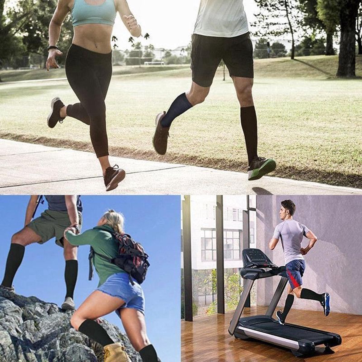 Sports Socks | Running Socks | Running | Fitness Socks | Copper Compression Socks | Support Socks | Airplane Socks | Size L/XL (40-47) | White