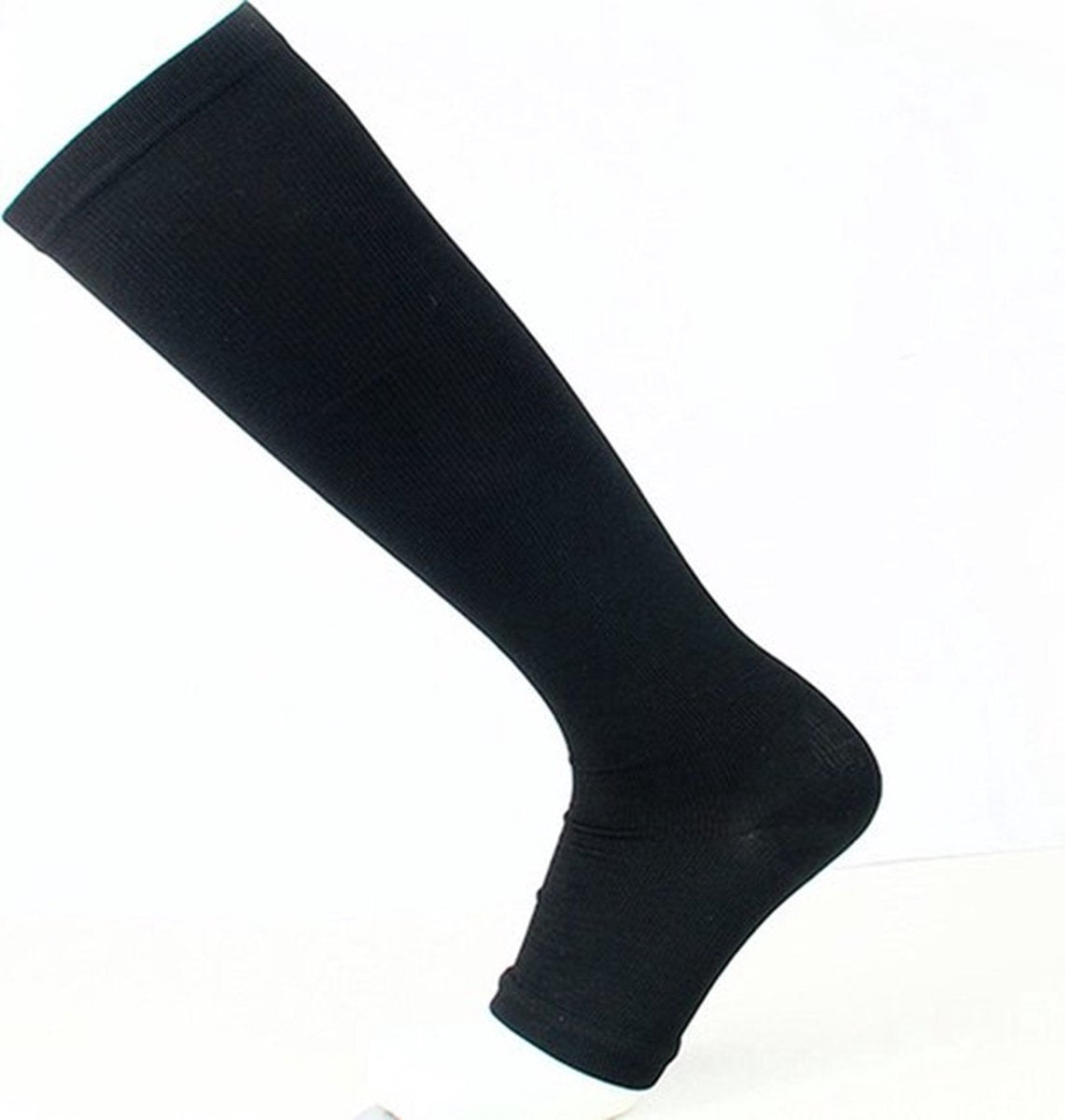 Compression Socks with Zipper Duo Pack - Anti-Fatigue Black L/XL (40-45)