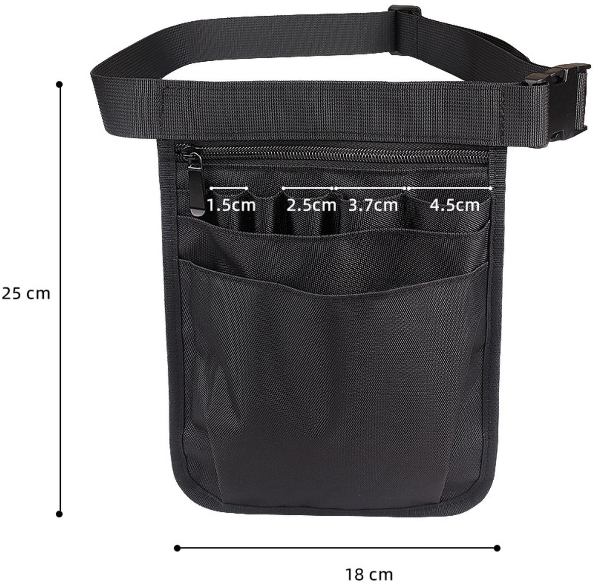 Nurse Waist Bag - Multi-Compartment Adjustable Fanny Pack for Healthcare Workers