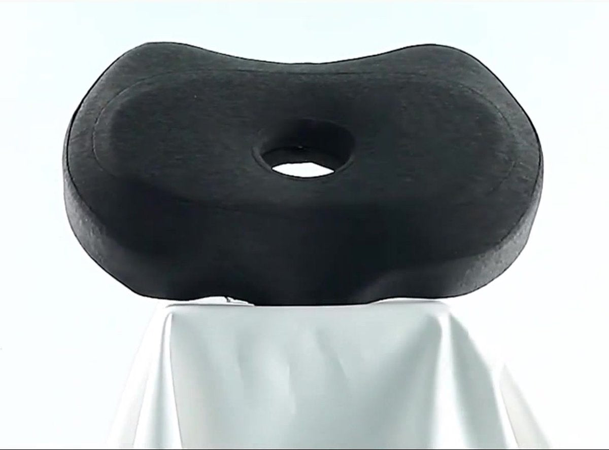 Piercing Pillow - Ear Piercing Pillow for Side Sleepers - Side Sleeping Pillow - Memory Foam Pillow - Ergonomic - Pillow with Hole for Ear - Donut Piercing Pillow - For Ear Pain - 55x 35x 9x 7cm - Ring Pillow - Washable - Removable - Grey - Skin-Friendly