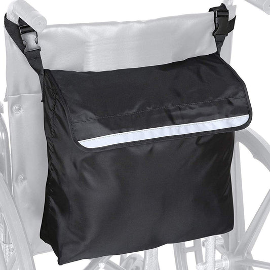 Wheelchair Pouch Wheelchair Bag Waterproof Large Wheelchair Accessories Bags to Hang on Back and Wheelchair Backpack Storage Bag