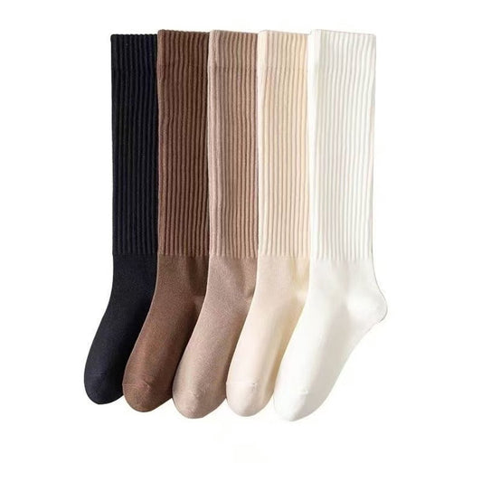Knee Socks 5-Pairs - Casual Lounge & Ski Socks Compression Christmas Gift