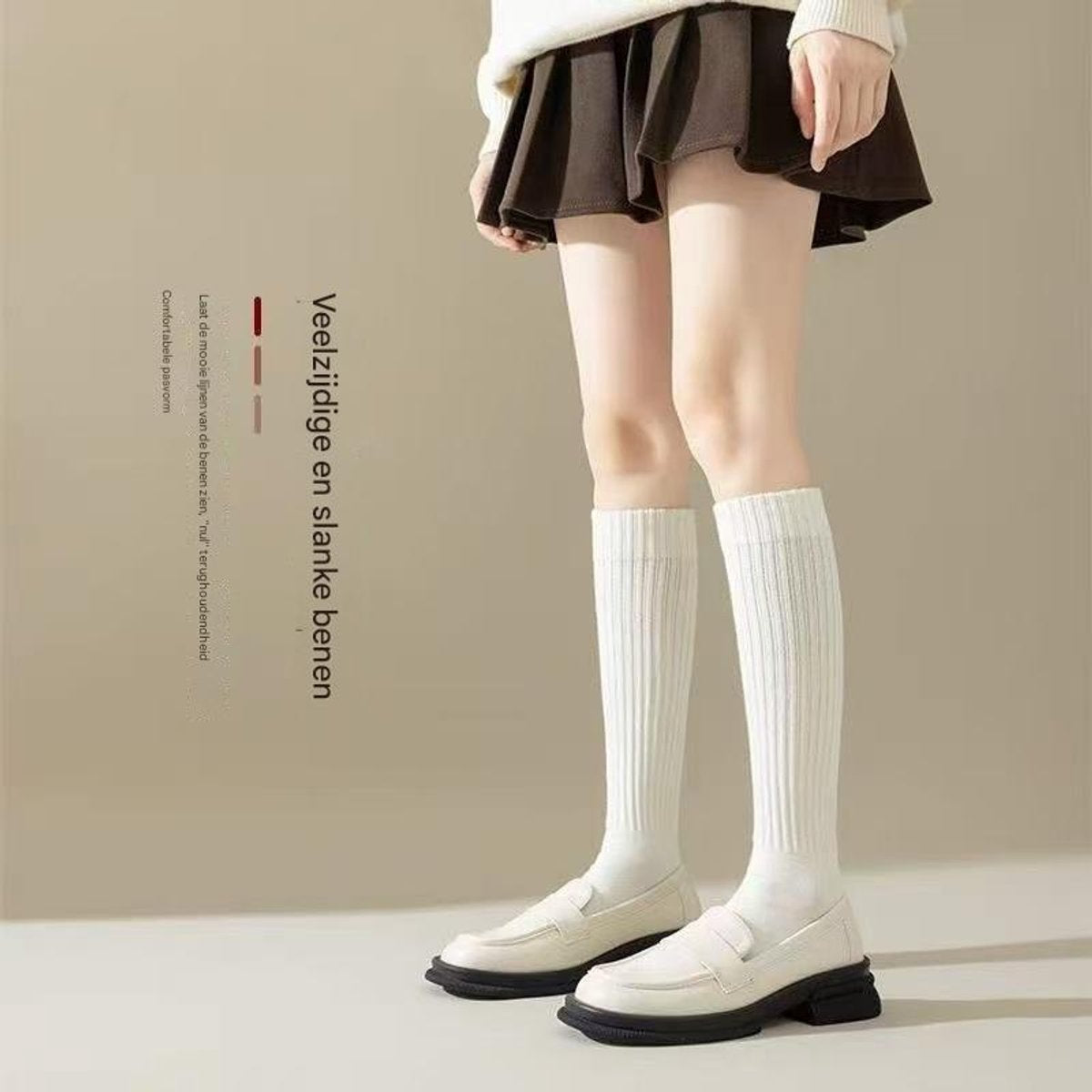 Knee Socks 5-Pairs - Casual Lounge & Ski Socks Compression Christmas Gift