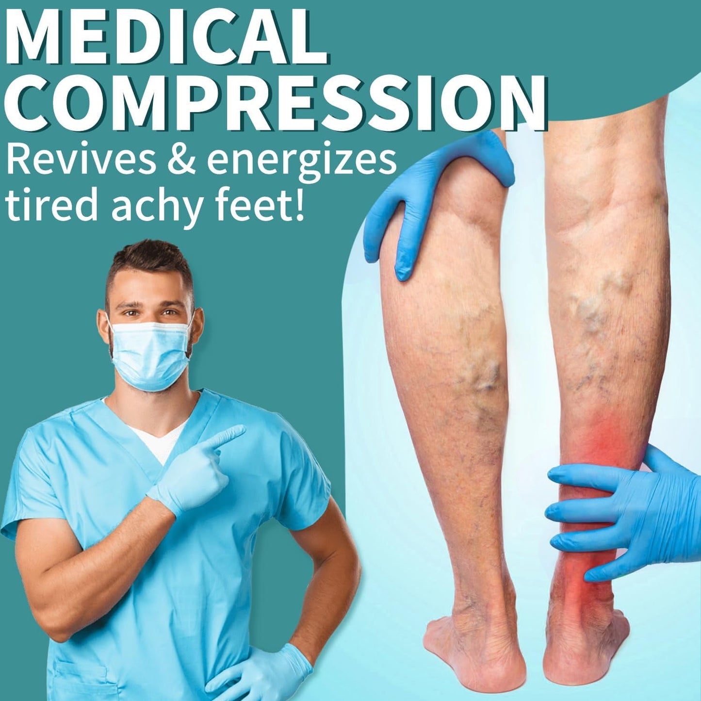 6Pairs Compression Socks for Women and Men - Best for Circulation, Running, Athletic, Recover, Nurse, Travel L/XL 21 Pink 5 Pairs/White