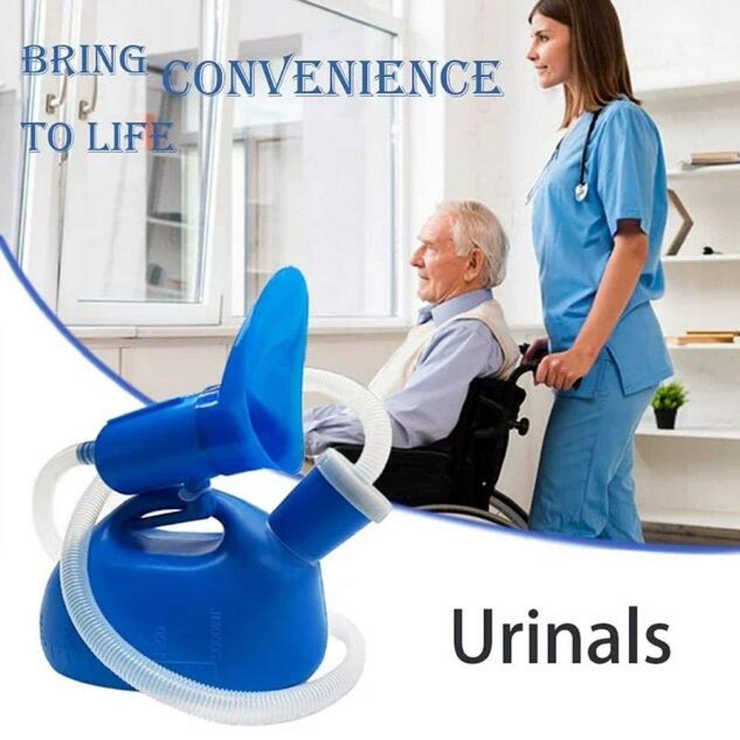 Urinal 1X Urinal Portable Urinals For Men Women Urinal Bottle Spill Proof Reusable Male Female Pee Bottle Camping Toilet Thicken Men'S Potty 2000 Ml 47 JWDX One Size Blue