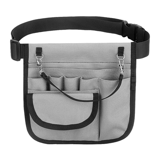 Nurse Waist Pouch with Tape Holder and Adjustable Waist Belt, Nursing Organizer Belt for Nursing Supplies, Gray, Bag ONLY