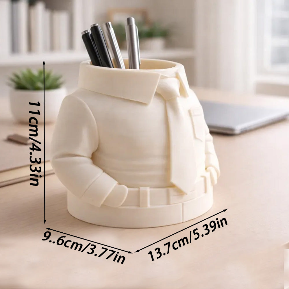 Shirt & Tie Pen Holder – Stylish 3D Printed Desk Organizer
