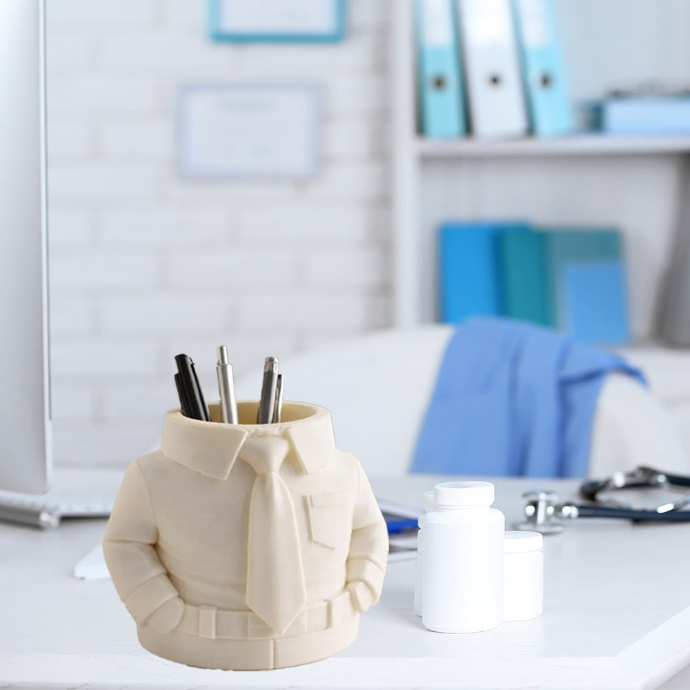 Shirt & Tie Pen Holder – Stylish 3D Printed Desk Organizer