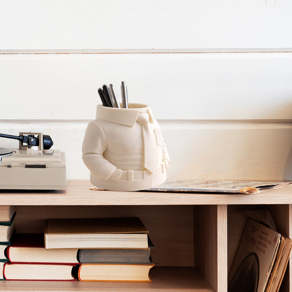 Shirt & Tie Pen Holder – Stylish 3D Printed Desk Organizer