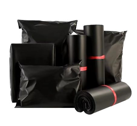 100pcs Black E-commerce Mail Bags, 30x42cm