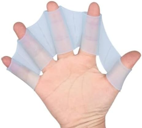Silicone Swim Fins - Blue - 1 Pair - Ideal for Snorkeling - Comfortable Silicone Swimming Equipment