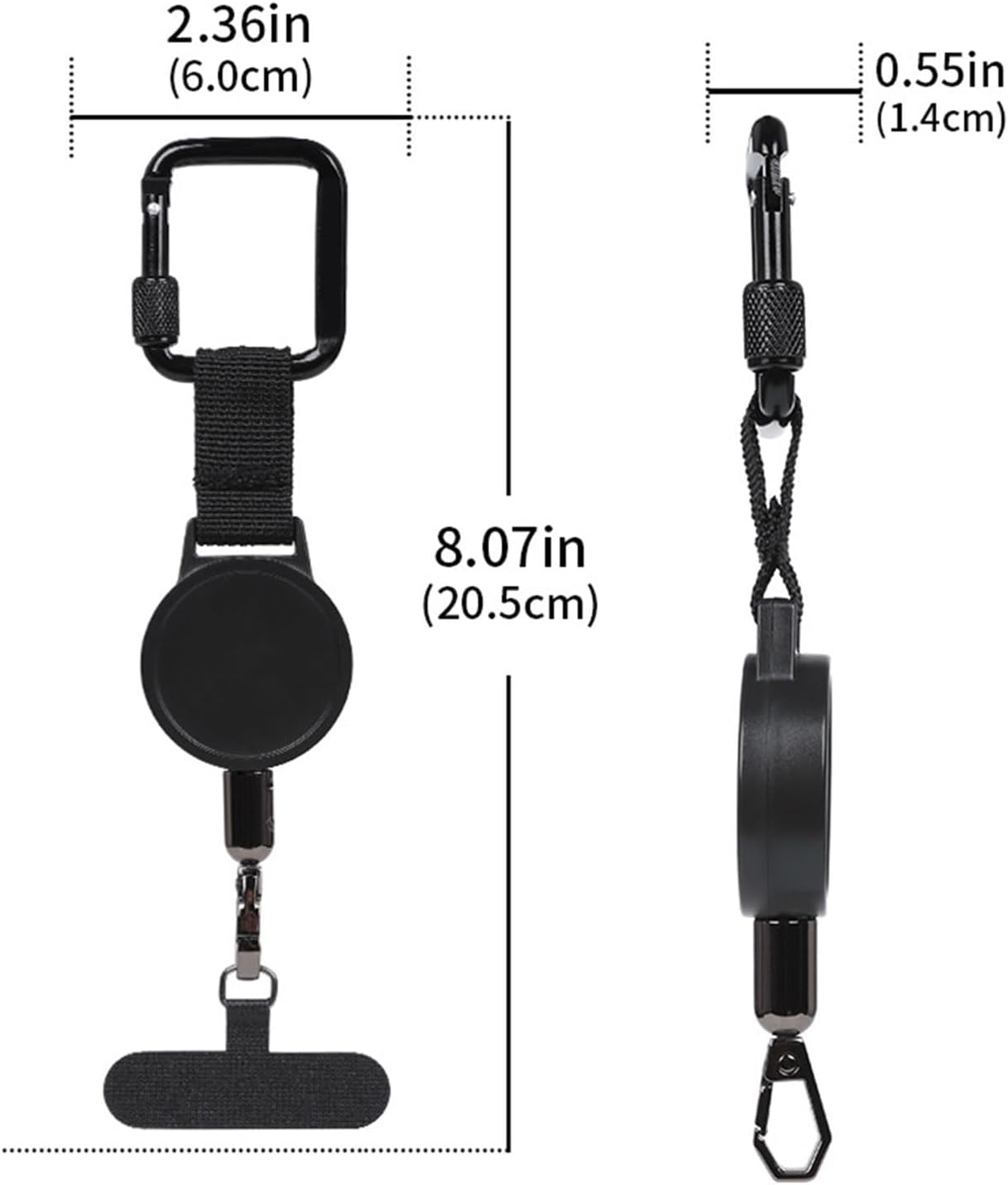 Heavy Duty Retractable Anti-Theft Phone Cable with Stainless Steel Cord Ideal for Construction Outdoor and Travel