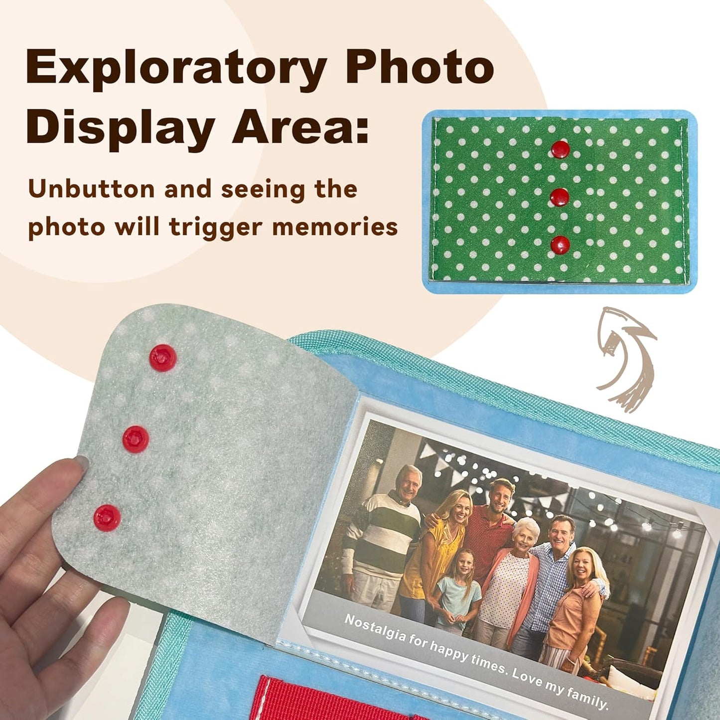Blue Fidget Blanket for Dementia Patients | Dementia Activities for Seniors | Fidget Blanket for Adults with Dementia , Busy Blanket for Dementia Patients, 12*20 in