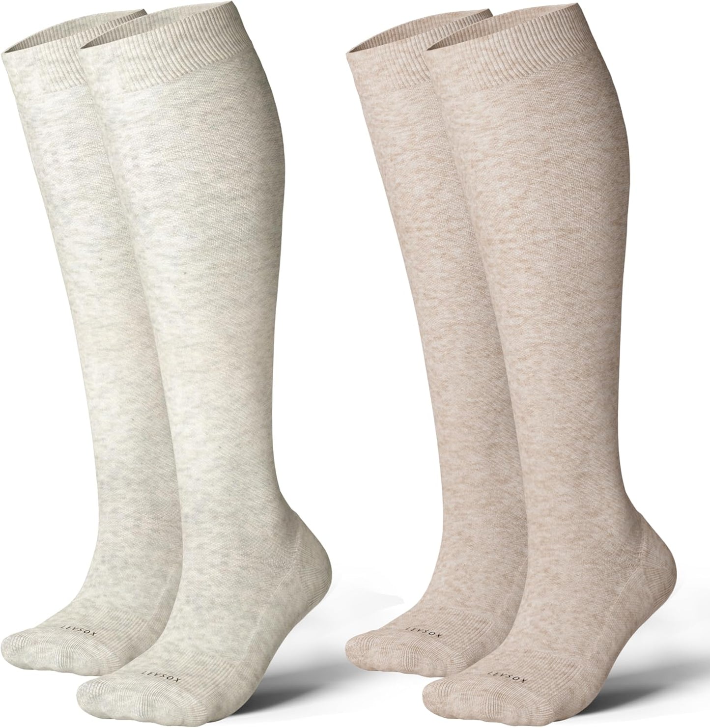 Cotton Compression Socks 20-30mmHg - Cute Knee High Support for Nurses & Travel