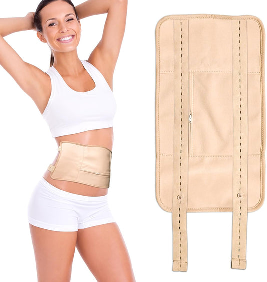Castor oil packs - Reusable adjustable packaging set for the liver - promotes sleep - supports the liver and abdominal muscles to improve blood circulation and digestion (Castor oil not included) (1 pack)