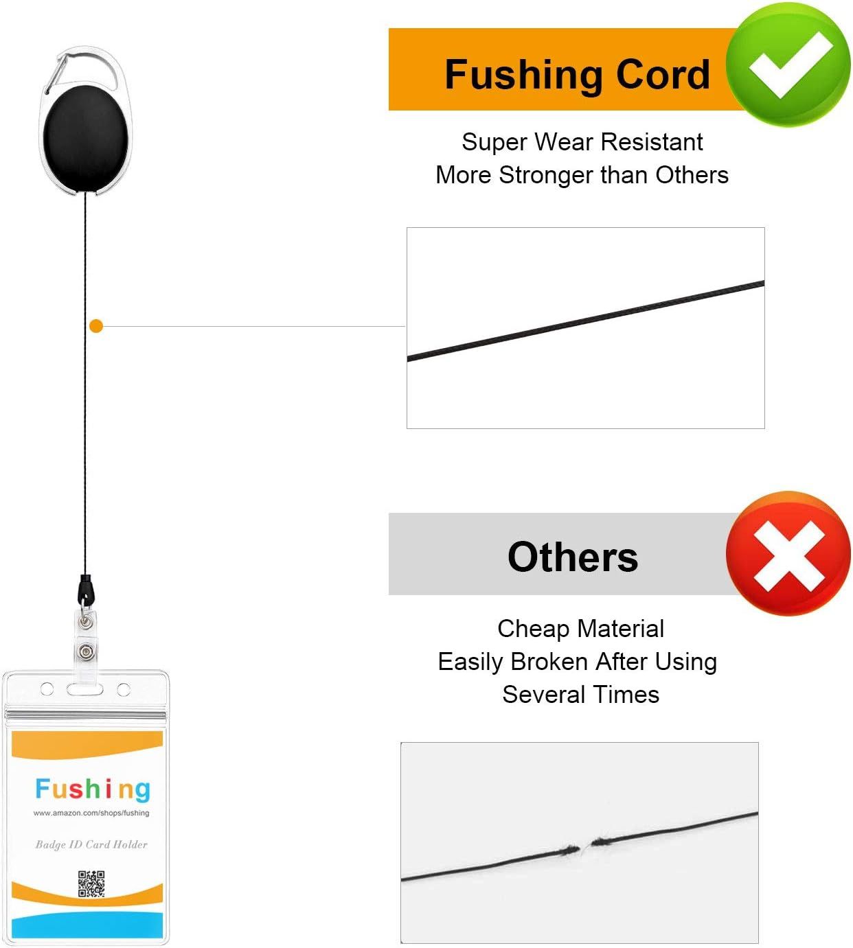 Retractable ID Badge Holders 20-Pack - Belt Clip Reels for Nurses & Doctors