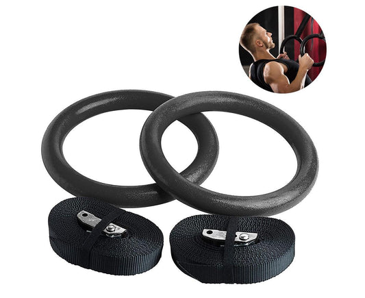 Nylon Triceps Rope with Non-Slip Handles - Biceps & Triceps Cable Attachment Black