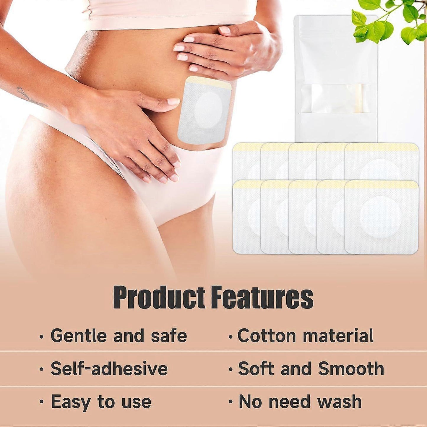 20Pcs Disposable Castor Oil Pack Wrap Belly Button, Highly Absorbent