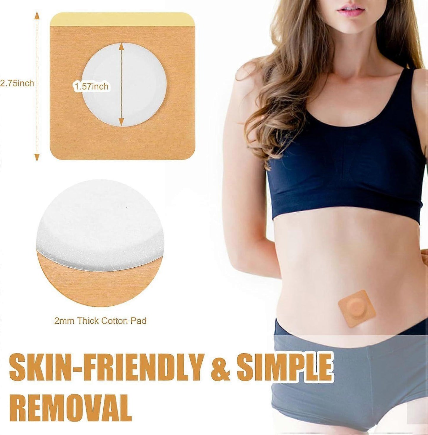 Castor Oil Belly Button Patch 20 Pieces Castor Oil Patches Castor Oil Patch