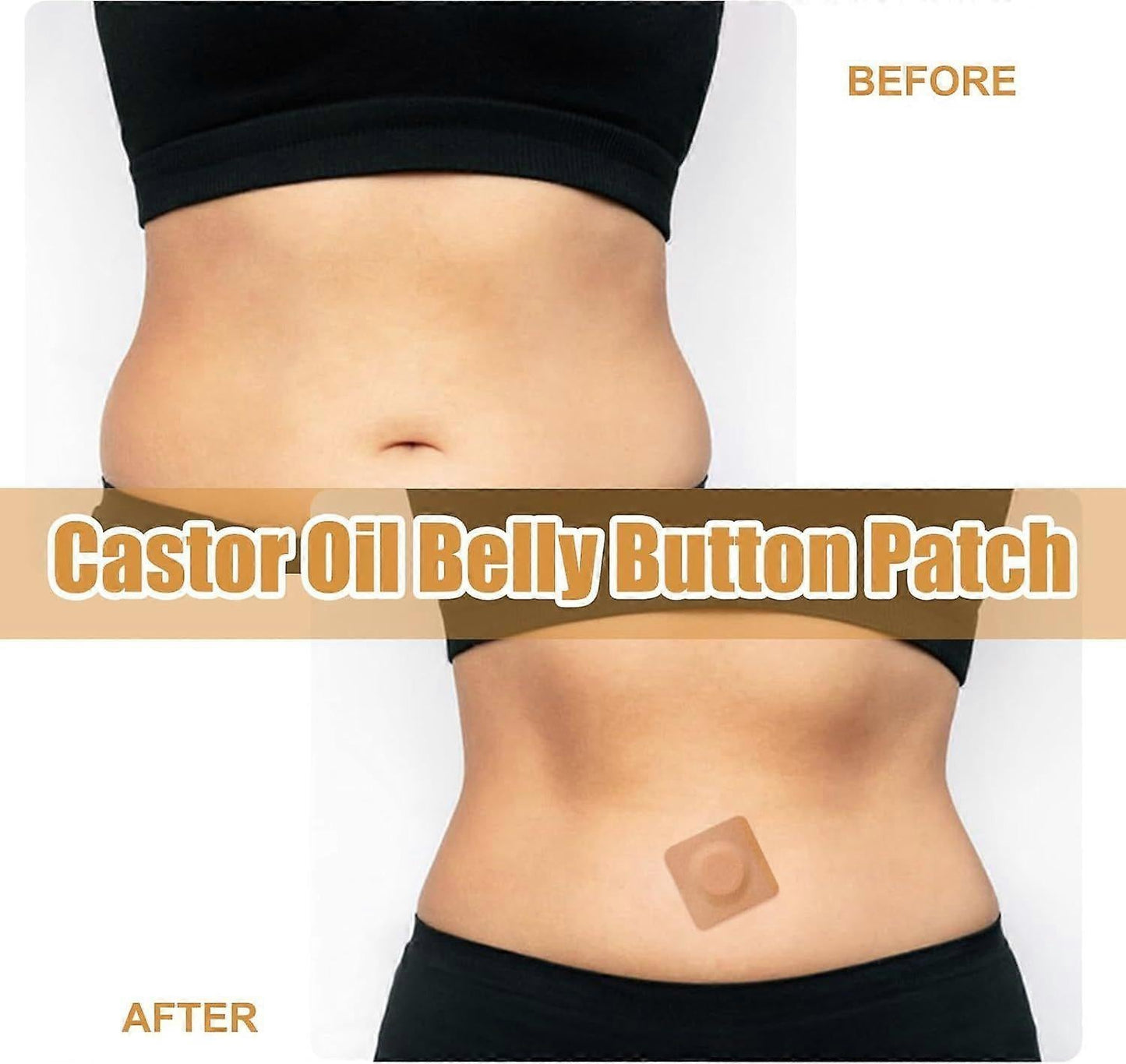 Castor Oil Belly Button Patch 20 Pieces Castor Oil Patches Castor Oil Patch