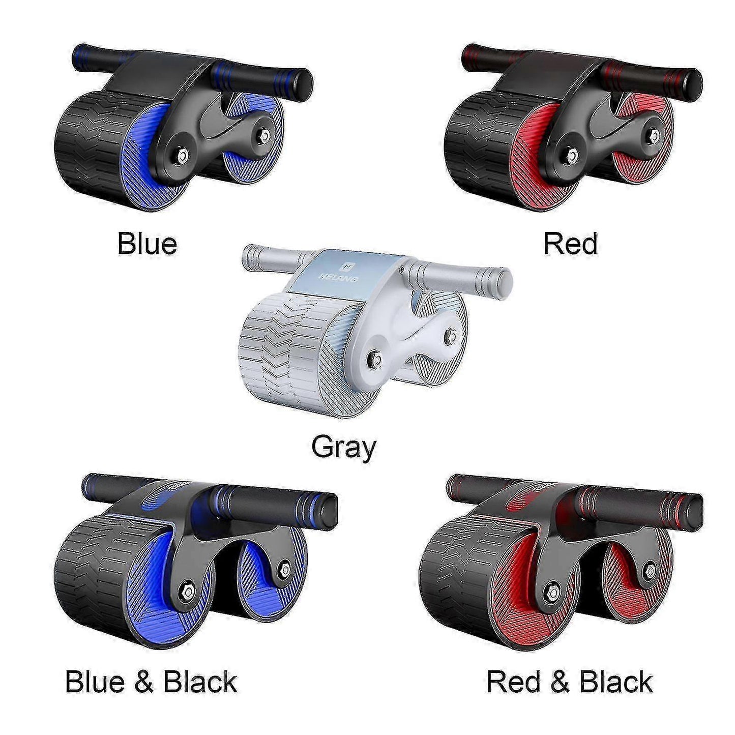 Ab Roller Wheel with Anti-Slip Grip & Auto Rebound, Home Gym Equipment