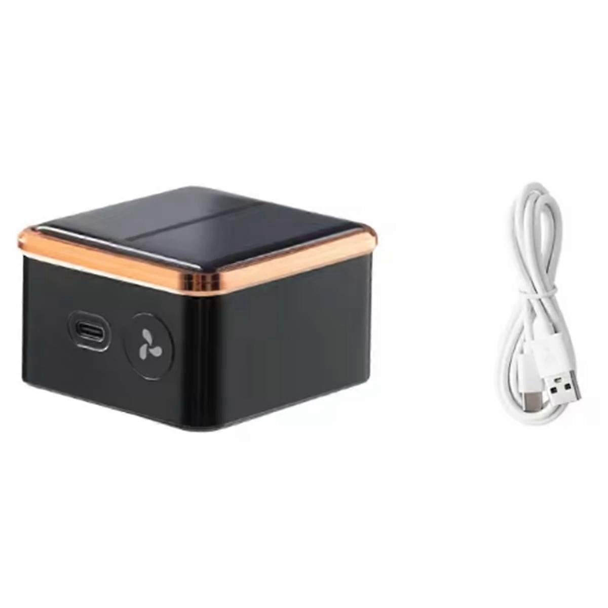 Solar Car Air Purifier USB Oxygen Cleaner with Ion Generator Compact Design