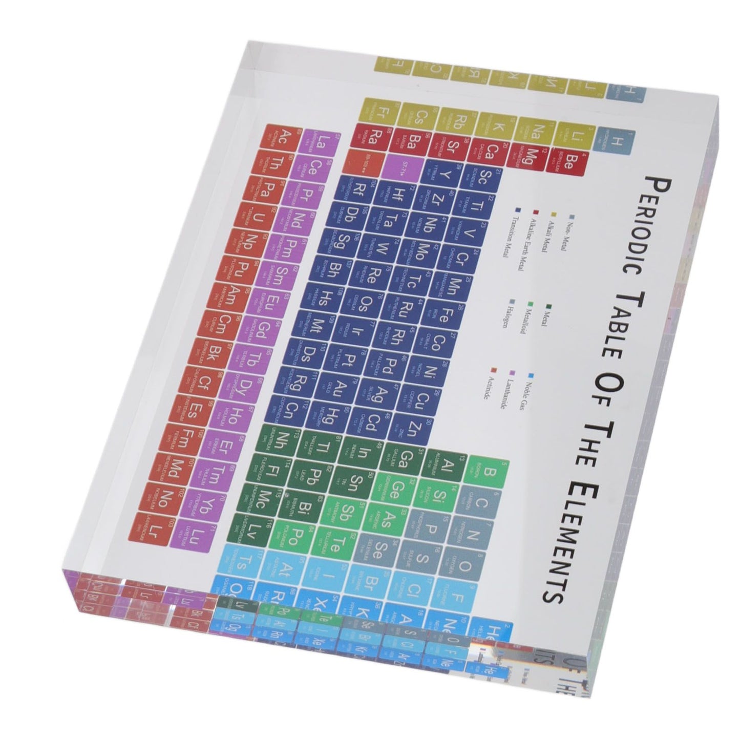 Educational Periodic Table Decoration Safe Odorless Modern Acrylic Periodic Table Elements for Home School Small Size