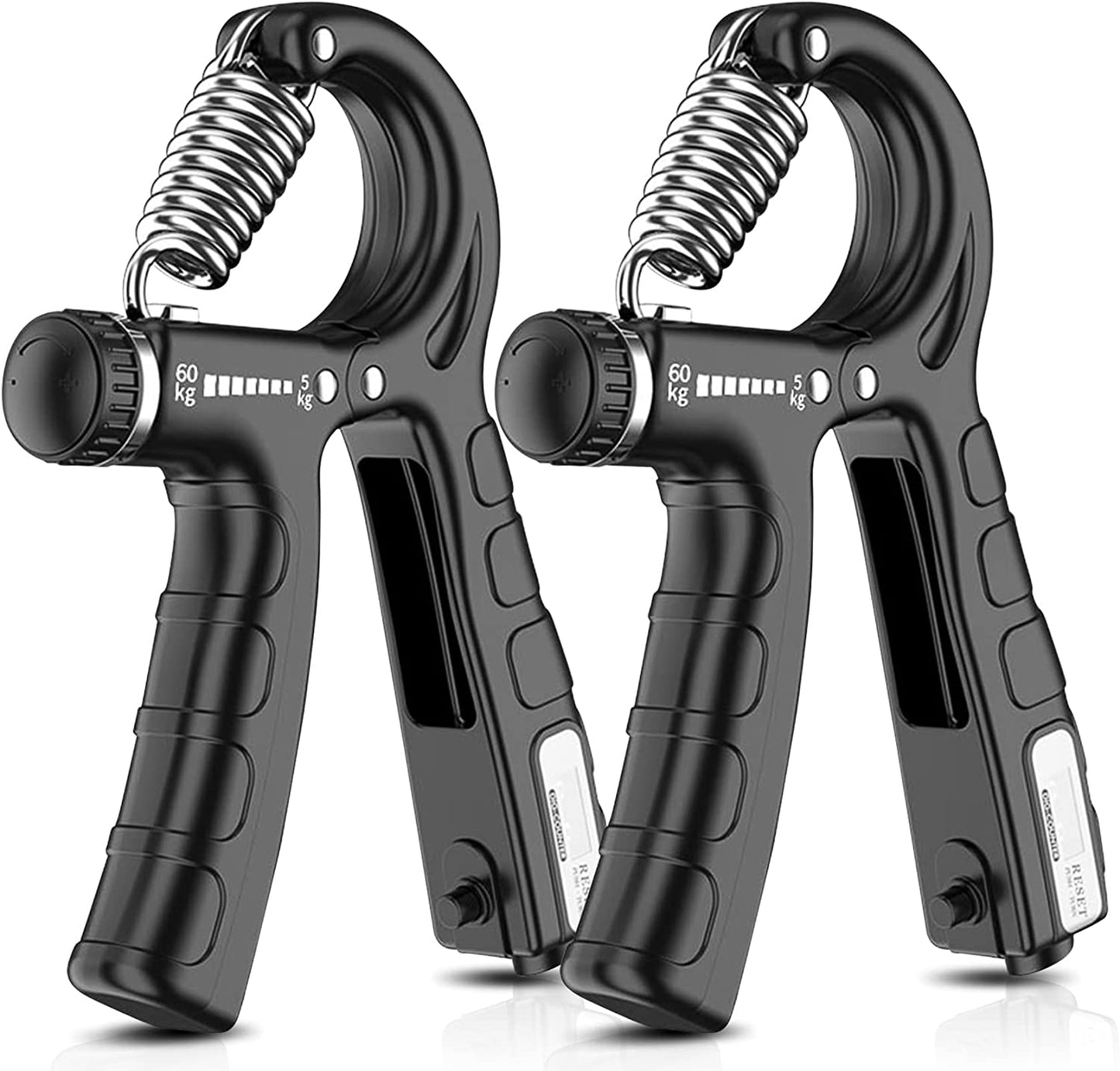 Adjustable Hand Grip Strengthener 2-Pack - Wrist Rehabilitation 5-60kg