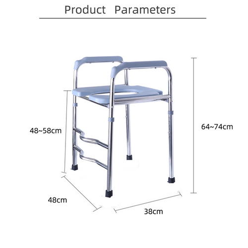 Adjustable Raised Toilet Seat with Cushion – Heavy Duty 150kg