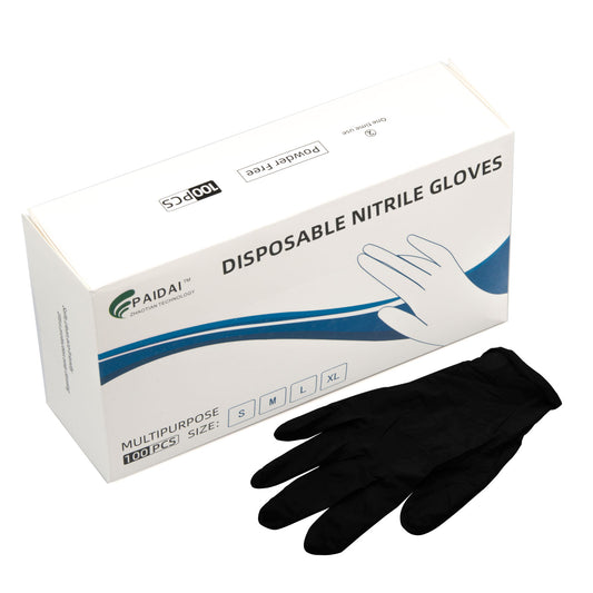 Heavy-Duty 6 Mil Nitrile Gloves - 100 Pack, Super Strong & Latex-Free for Industrial Use (Small)
