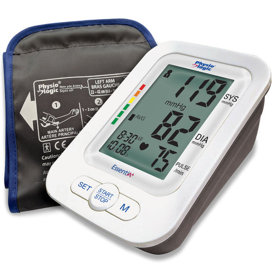 EssentiA Blood Pressure Monitor with Universal Arm Cuff – Multi-User, Easy-Read Screen