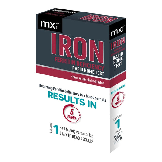 MX Health Ferritin (Iron) Test Cassette Home Test– Single Test