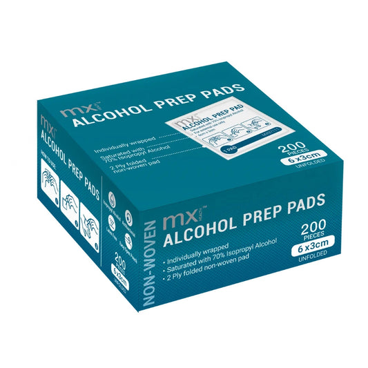 Alcohol Prep Pads 200 Pack – 70% Isopropyl Antiseptic Swabs for Injections & Skin Cleansing
