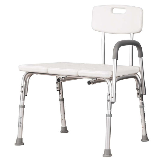 Adjustable Height Bath Transfer Bench – Non-Slip Shower Chair for Elderly & Disabled – Bathroom Safety Aid