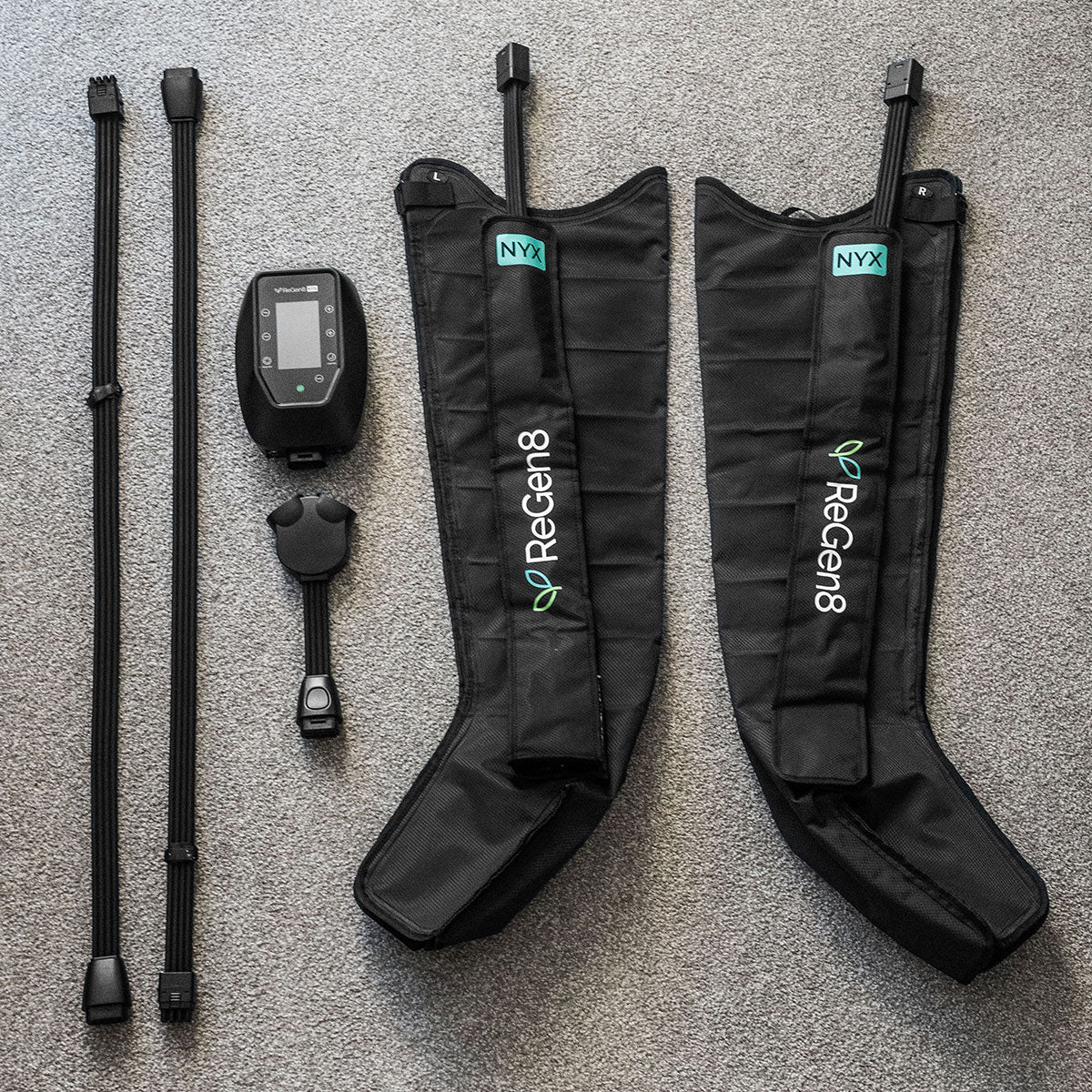 Regen8 Nyx 8-Chamber Compression Recovery Boots – Muscle Recovery, Circulation & Swelling Relief