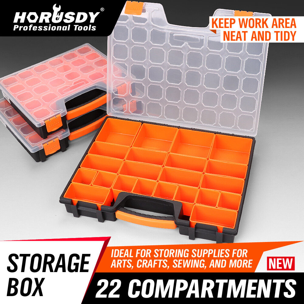 Large First Aid Storage Box with 22 Compartments – Organise Medical Supplies with Ease