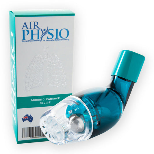 AirPhysio Average Lung Capacity Device – Natural Mucus Clearance & Lung Expansion Aid – Australian Made OPEP Therapy for Asthma, COPD, Bronchiectasis
