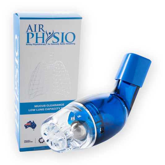 AirPhysio Low Lung Capacity Device – Natural Mucus Clearance & Lung Expansion Aid – Australian Made OPEP Therapy for COPD, Asthma, Bronchiectasis