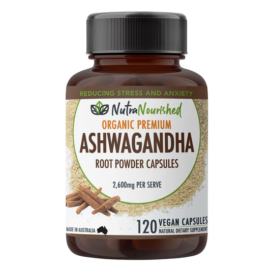 Organic Ashwagandha Capsules (vegan) - Withania Somnifera