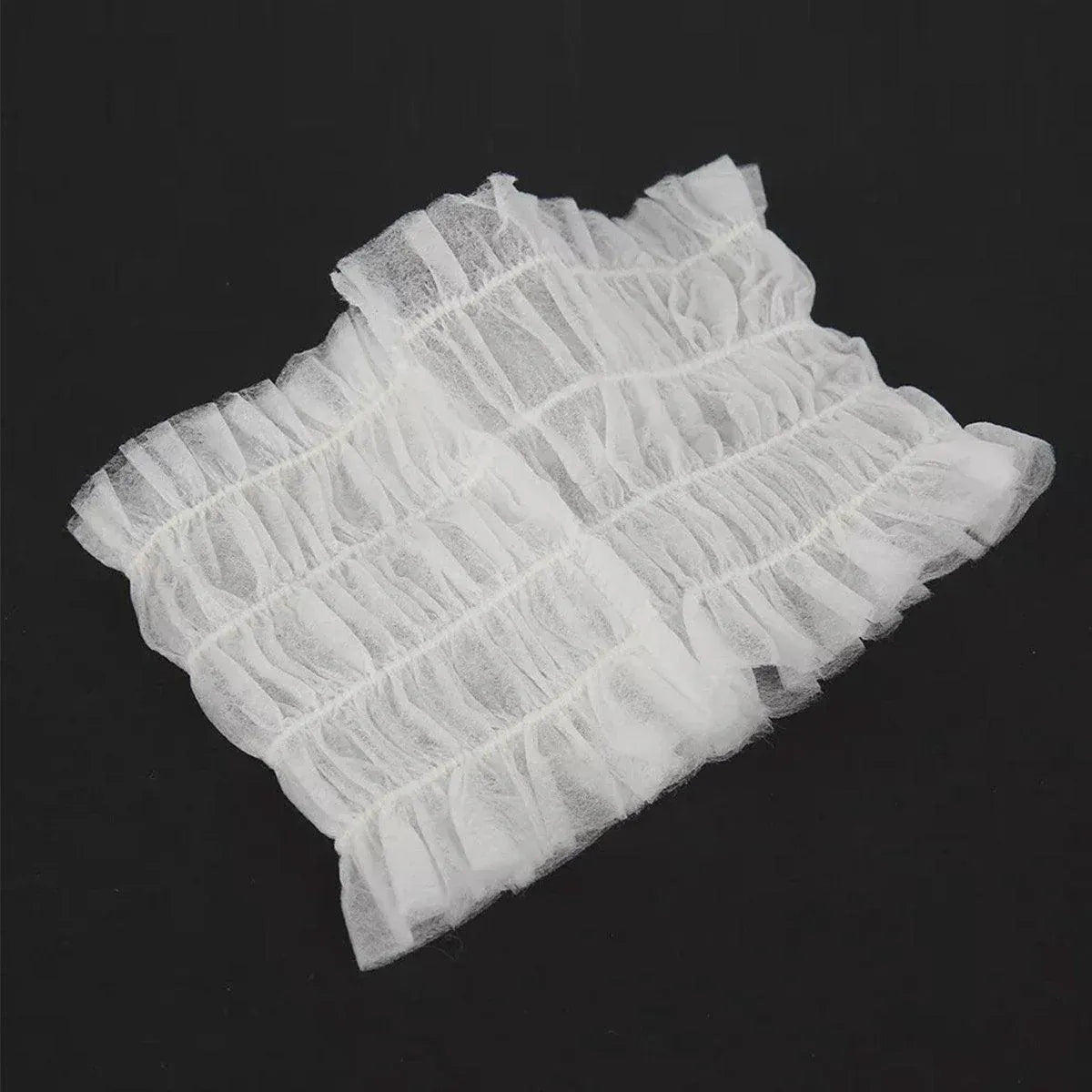 100 Beauty Salon Care Non-woven Hair Band White Edge Band Disposable Hair Net